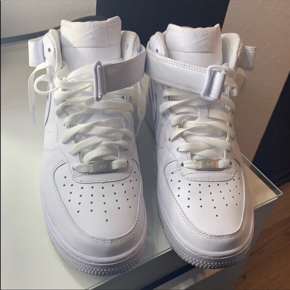 white high top forces
